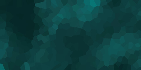 Obraz premium Teal gradient mosaic pattern design suitable for textures and surfaces with a geometric polygon effect and modern aesthetics for creative projects.