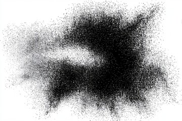 Fototapeta premium Abstract black splatter on white