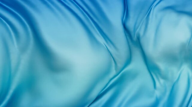 Blue colored flag background waving in the wind cycle looped video