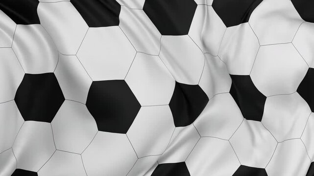 football or soccer flag background waving in the wind cycle looped video
