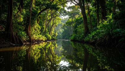 reflection in the water