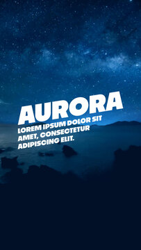 Modern Vertical Text Animation Template
