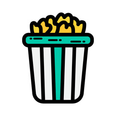 Popcorn filled