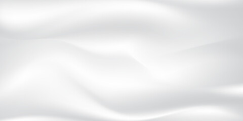 Abstract vector background luxury white silk satin texture velvet material with copy space. White gray satin texture with beautiful soft blur pattern natural.Fabric textile drape. Premium Vector EPS10