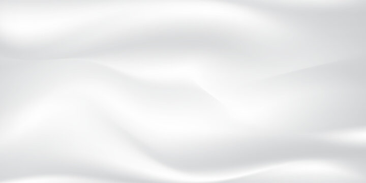 Abstract vector background luxury white silk satin texture velvet material with copy space. White gray satin texture with beautiful soft blur pattern natural.Fabric textile drape. Premium Vector EPS10