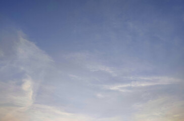 Simple clean blue and white sky background