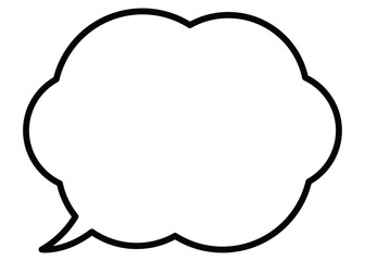 Fototapeta premium シンプルで使いやすい吹き出し