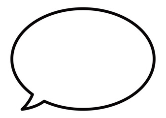 Fototapeta premium シンプルで使いやすい吹き出し