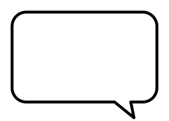 シンプルで使いやすい吹き出し