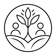 people,tree,leaf,ecology,nature,logo,wellness vector art