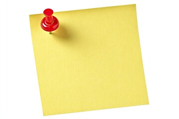 Empty yellow sticky note pinned