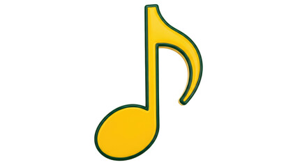 Isolated Musical Note