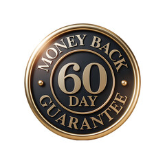 Sixty day money back guarantee emblem