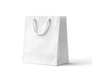 Blank white paper shopping bag (5)
