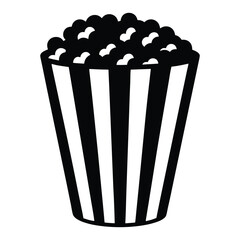 popcorn in a  box vector art