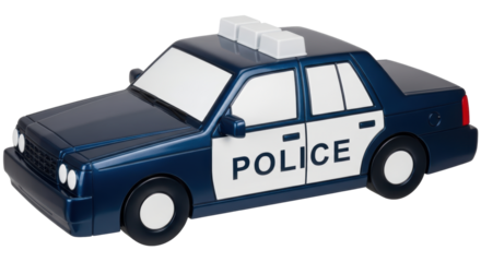 Isolated Toy Police Car