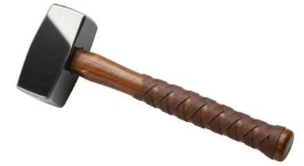 Isolated Sledge Hammer with Wrapped Handle