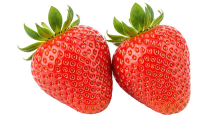 Isolated Strawberries