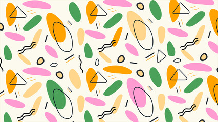 Curved Artistic Brush Strokes Background