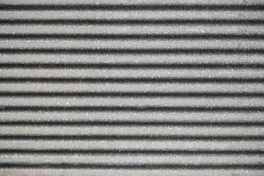 Closed metal shutter background - Industrial roller shutter texture