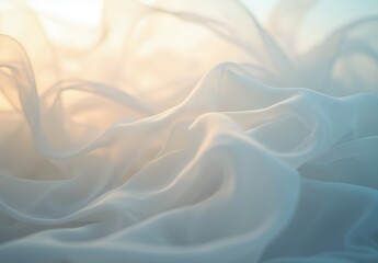Obraz premium Soft Flowing Fabric in Gentle Light