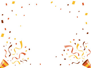 秋　セール・キャンペーン　紙吹雪　フレーム・バナー背景