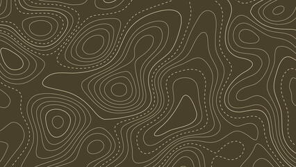 Dark Brown Terrain Contour Design Background