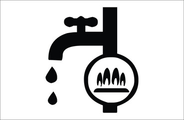 water silhouette vector