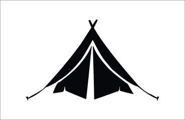 Camp tent silhouette  vector design big pack of tent illustration and icon