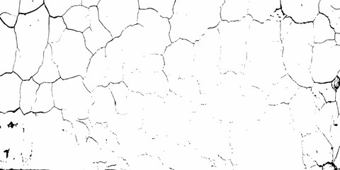 modern black and white scratch and cracks grunge texture dust and distressed wall pattern white background..

