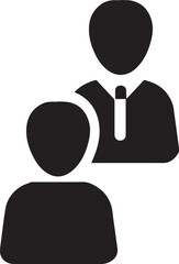 Group of people or group of users .friends flat icon for apps and websites. people icon image. Monochrome icon
