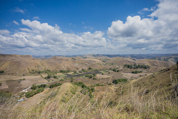Sumba Savanna: Sun's Heat and Drying Grass 
