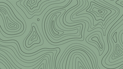 Fototapeta premium Soft Green Topographic Design Background