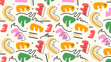 Dynamic Colorful Scribble Design Background