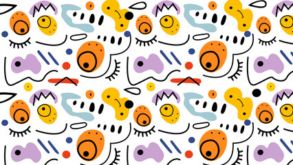 Cheerful Abstract Shapes Background