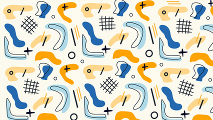 Abstract Blue and Orange Artistic Background