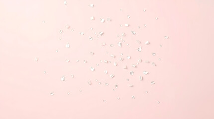 Fototapeta premium Pink water drops and bubbles on a textured, vintage pink background
