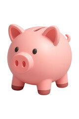 3D Pink Piggy high quality realistic image