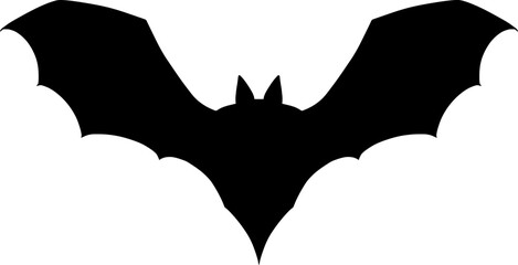 bat black silhouette vector illustration
