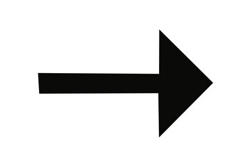 Vivid hand-drawn red arrow pointing left with a slight curve, perfect for visual cues on transparent background