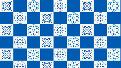 Traditional Blue and White Background