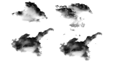 black and white clouds