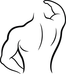 vector image of a woman