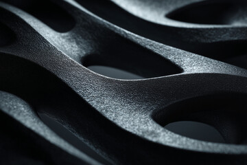 A Pattern of negative space Plastic dark material element texture 
