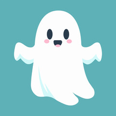 Funny ghost characters vector illustration