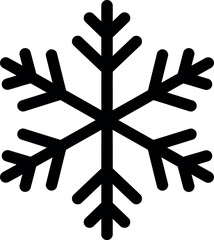 Minimalist snowflake icon