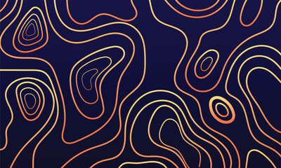 Abstract background modern topographic line pattern on a dark blue lines in perfect for use as a wallpaper, banner, or digital texture
