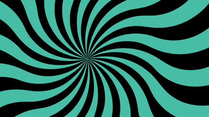 Abstract bold radial burst design with teal and black triangular rays. Starburst or explosion-like optical effect with dramatic, graphic, and modern appearance. Visuals, tech posters, energetic backgr