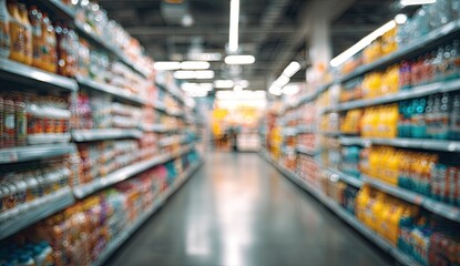 Blurred supermarket aisle (1)