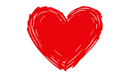 Expressive red heart artwork evokes love and passion, perfect for Valentine's Day and romantic designs